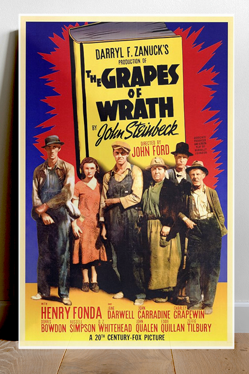 The Grapes of Wrath Henry Fonda Poster | Classic Film Wall Art | Vintage Movie Decor