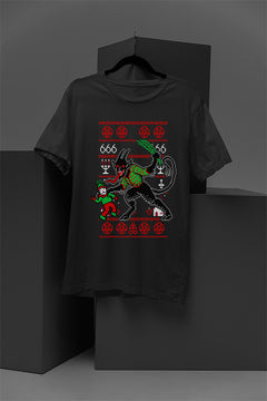 UGLY Krampus Christmas Shirt - Vintage Era Horror | Festive Ugly Design | Retro Demon of