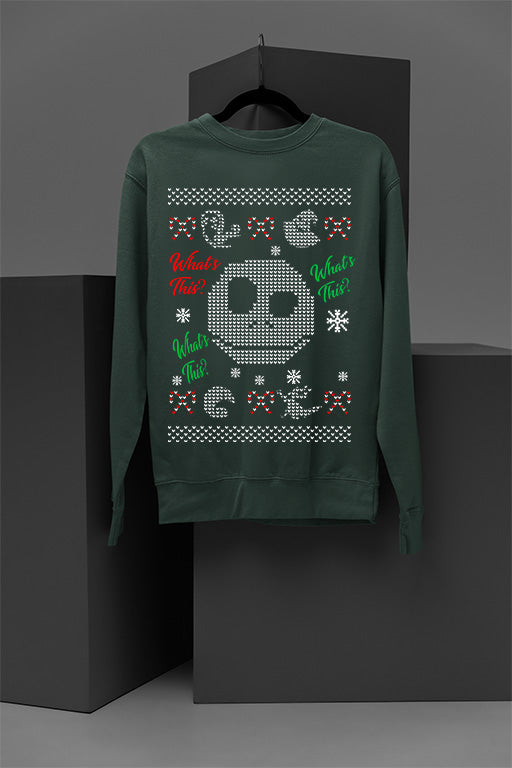 UGLY Nightmare Before Christmas Sweatshirt | Jack Skellington Design | Vintage Gothic Style | Tim