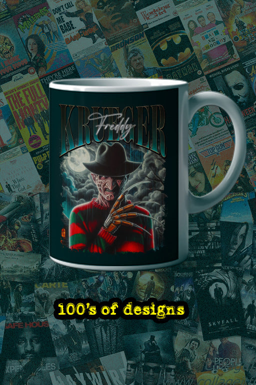 Halloween Freddy Krueger 11oz Mug | Horror Film Fan Gift | Scary Movie Coffee Cup | Nightmare on Elm Street Merchandise