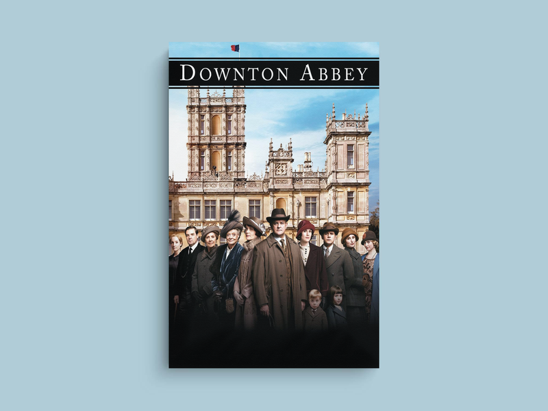 Downton Abbey Canvas Print | Featuring Dame Maggie Smith as Lady Violet Crawley | Vintage TV Show Decor Accent