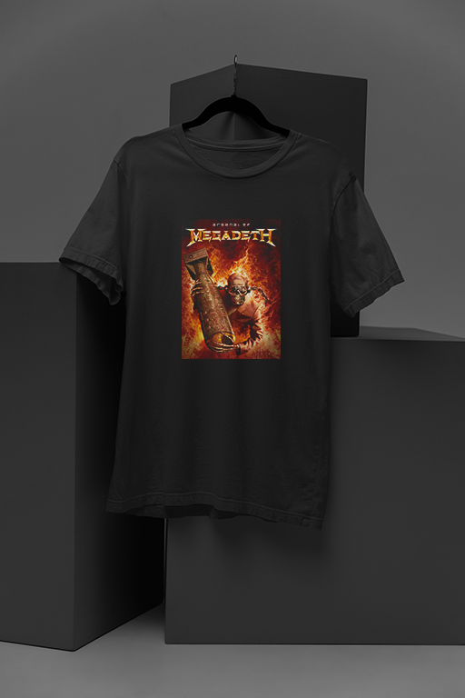 Megadeth Arsenal of Megadeth | Vintage Band Tee | Metallica Tour 1990 Inspired | Thrash Metal Shirt | Mustaine Guitar Shredding | Rust in Peace Era Merch | Etsy & Shopify