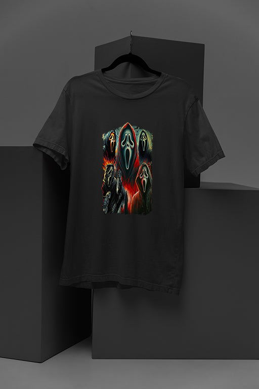Horror Ghostface Scary Vintage Graphic Tee | Halloween Costume Gift