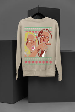 "Woman Yelling at Cat" Christmas Sweatshirt | Funny Memes | Holiday Festive |