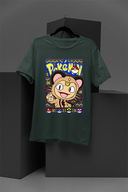 UGLY Meowth Monstrosity | Christmas Ugly Design | Team Rocket Cat | Retro