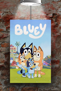 Bluey: Featuring Bingo and Bandit | Premium Gloss Poster | TV Show Design | Nursery Decor | Kids Bedroom Art