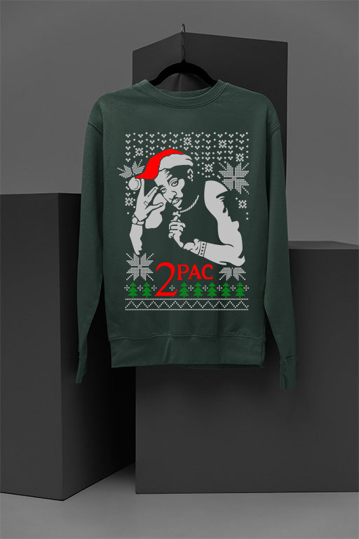 2PAC Retro Rap Legend | Vintage Hip Hop Xmas Sweatshirt