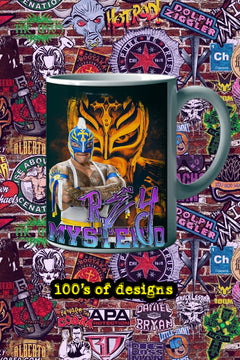Rey Mysterio 11oz Mug | Pro Wrestling Legend Rey Mysterio Image Mug
