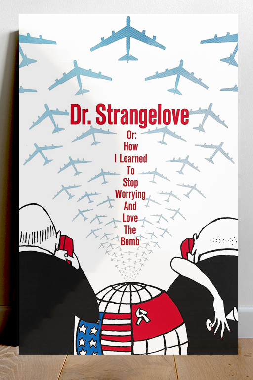 Dr. Strangelove Peter Sellers Premium Gloss Poster | Film Movie Dr. Strangelove Design | Vintage Classic Cinema Art Print | Home Theater Wall Decor