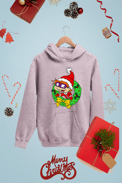 KIDS UGLY Rugrats Chuckie Christmas Delight Hoodie | 90s Nost