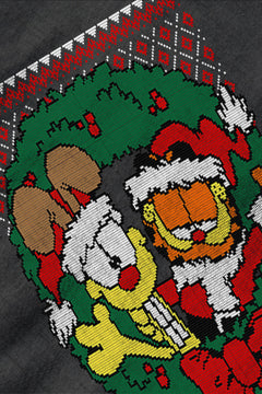 UGLY Retro Garfield and Odie Christmas Shirt | Vintage Cartoon Characters | Nostalgic