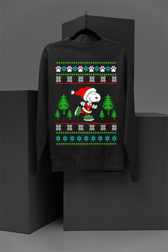 UGLY Vintage Snoopy Christmas Sweatshirt | Retro Peanuts Holiday Pullover | Classic Snoopy Era