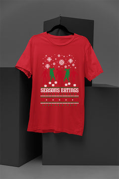 UGLY Festive Zombies Feasting | Christmas Horror Apparel | Undead Merry Madness | Retro Apocalypse Fashion