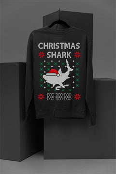 UGLY Christmas Shark: Jaws of Festive Fun | Killer Claus Collection | Holiday Havoc Sweat
