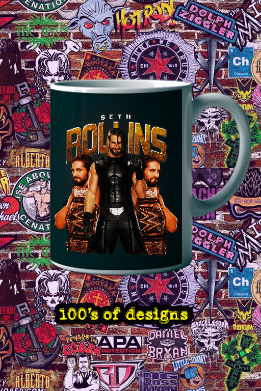 SETH ROLLINS 11oz Mug | WWE Superstar Design - Merchandise featuring Seth Rollins for true fans - Coffee Cup Gift for Champions