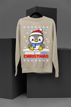 Have an Ice Christmas | Christmas Ugly Design | Penguin Era | Holiday Sweatshirt