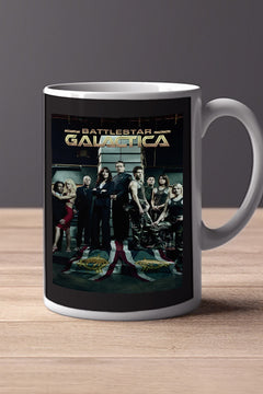 Battlestar Galactica 11oz Mug | TV Show | Battlestar Galactica Design | Featuring Lead Actor's Name