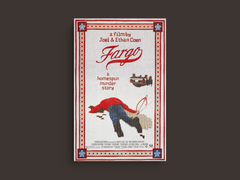 Fargo Canvas Print | Film Art | Coen Brothers | Frances McDormand | Steve Buscemi | Cult Classic | Movie Memorabilia