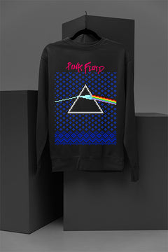 UGLY Psychedelic Christmas Floyd Sweatshirt | Vintage Rock Band Xmas Apparel | 70s