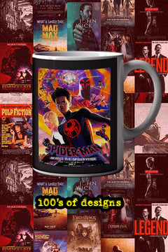 Spiderman Across The Spider-Verse 11oz Mug | Film Memrobillia | Spiderman Across The Spider-Verse Design | Lead Actor's Name