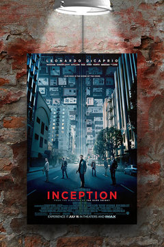 Inception Leonardo DiCaprio Premium Gloss Poster | Blockbuster Film Art Design | Home Decor Gift for Movie Fans