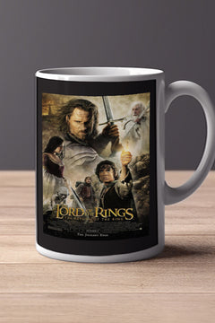 LOTR Return Of The King 11oz Mug - Film Memrobillia | LOTR Return Of The King Design - Lead Actor's Name