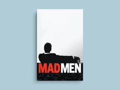 Mad Men Canvas Print | Don Draper | TV Show Wall Art | Retro Design | Vintage Style | Office Decor | 1960s Inspired | Mad Men Fan Gift