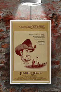 Tender Mercies Robert Duvall Gloss Poster | Vintage Movie Art | Retro Film Decor | Cinematic Wall Print | Classic Hollywood Poster | 80s Film Artwork | Collector's Gift