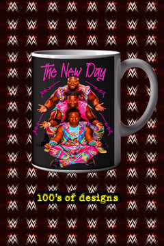 THE NEW DAY 11oz Mug featuring The New Day | Pro Wrestling Decor | WWE Collectible Mug | Xavier Woods Image Mug