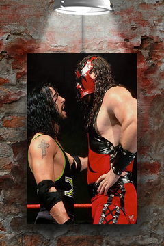 WWE Attitude Era Kane And X-Pac Poster | Vintage Wrestling Design | Signature Moves | Raw Power | WWE Collectibles | Attitude Era Lovers | Fan Favorite Memories