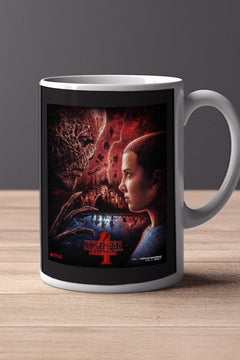 Stranger Things Season 4 11oz Mug | TV Show Mug | Stranger Things Merch | Eleven and Hopper Design