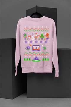 UGLY Retro Guardians of the Galaxy Crew Cassette Tape Christmas Sweatshirt | Marvel-inspired Vintage Holiday Swe