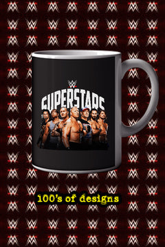 WWE SUPERSTARS 11oz Mug | WWE SUPERSTARS Design | Pro Wrestler's Name