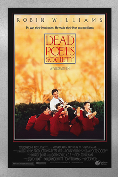 Dead Poets Society Robin Williams Gloss Poster | Film Memorabilia Home Decor | Classic Movie Wall Art | Vintage Cinema Print | Gift for Movie Buffs