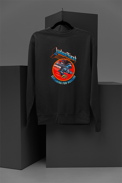 Judas Priest | Band Sweatshirt | Vintage Metal | Heavy Metal Fashion | 80s Rock | Metalhead Clothing | Rock 'n' Roll Style | Hell Bent for Leather | British Steel Vibes | Priestess of Style | Electric Eye Appeal