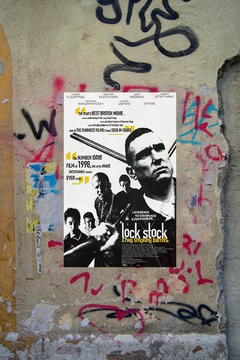 Lock, Stock and Two Smoking Barrels - Jason Statham Gloss Film Poster | Vintage Guy Ritchie Movie Print | Retro British Film Decor