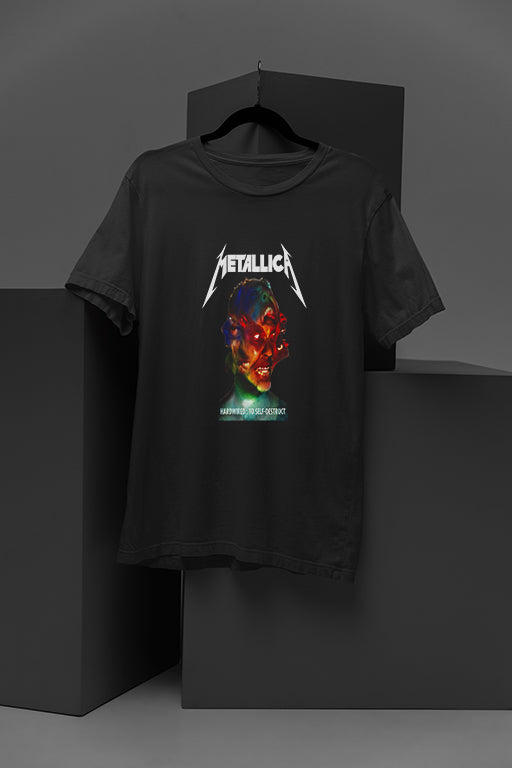 Mateallica Hardwired To Self Destruct | Vintage Metallica Band Tee | Thrash Metal Era | Vintage Rock Band Shirt | Metallica Hardwired Album Cover Tee | Metallica Retro T-Shirt | Metallica Hardwired Tour Tee