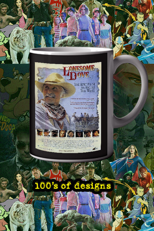 Lonesome Dove 11oz Mug featuring Robert Duvall and Tommy Lee Jones | Western TV Show Design