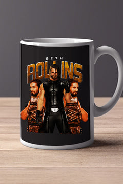 SETH ROLLINS 11oz Mug | WWE Superstar Design - Merchandise featuring Seth Rollins for true fans - Coffee Cup Gift for Champions