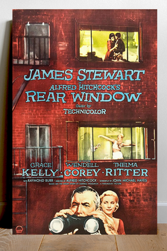Rear Window Grace Kelly James Stewart Gloss Poster | Classic Film Noir Art Print | Vintage Movie Memorabilia | Hitchcock Cinema Decor