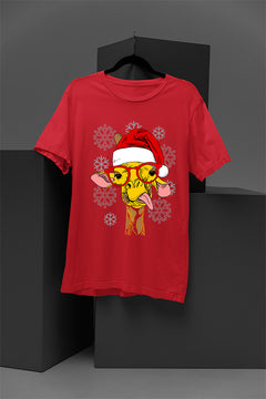 UGLY Goofy Giraffe in Santa Hat | Retro Christmas Ugly Design | Vintage 90