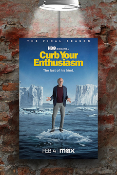 Curb Your Enthusiasm Larry David Premium Gloss Poster | TV Show Fan Art Design | Comedy Series Wall Art | Curb Your Enthusiasm Decor | Larry David Poster Print