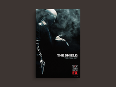 The Shield Canvas Print | Vic Mackey Design | TV Show Art | Shawn Ryan | Crime Drama Decor