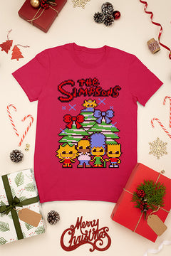 KIDS UGLY: The Simpsons Retro Christmas | Vintage Cartoon Tee | Kids Ugly Sweater