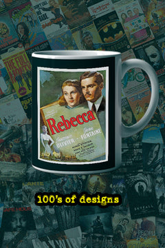 Rebecca 11oz Mug | Film Memorabilia | Hollywood Icon | Vintage Design