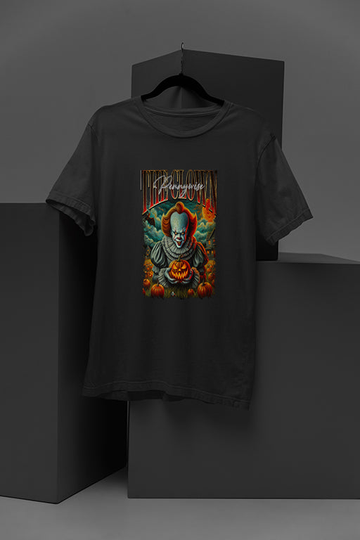 Horror Pennywise Graphic Tee | Vintage Scary Clown T-shirt | Costume Gift | Halloween