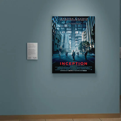 Inception Canvas Print | Leonardo DiCaprio | Movie Poster Wall Art Decor