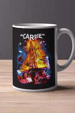 Halloween Carrie 11oz Mug | Horror Film Poster Design | Scary Movie Lover Gift | Classic Film Fan Collectible