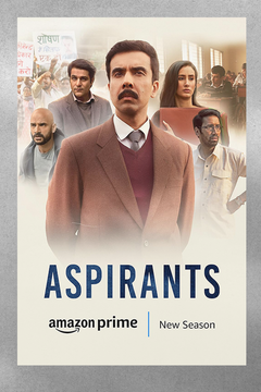 Aspirants Web Series Poster | TV Show Aspirants | Premium Gloss Print | Vintage Aspirants Design | Lead Actor Name Poster
