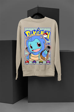 UGLY Christmas Squirtle Pokemon Sweatshirt | Festive Ugly Design | Retro Nostalg